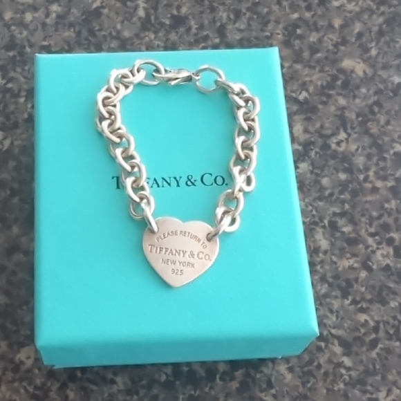 Tiffany & Co. Jewelry - Tiffany & Co. Silver Heart Charm Bracelet